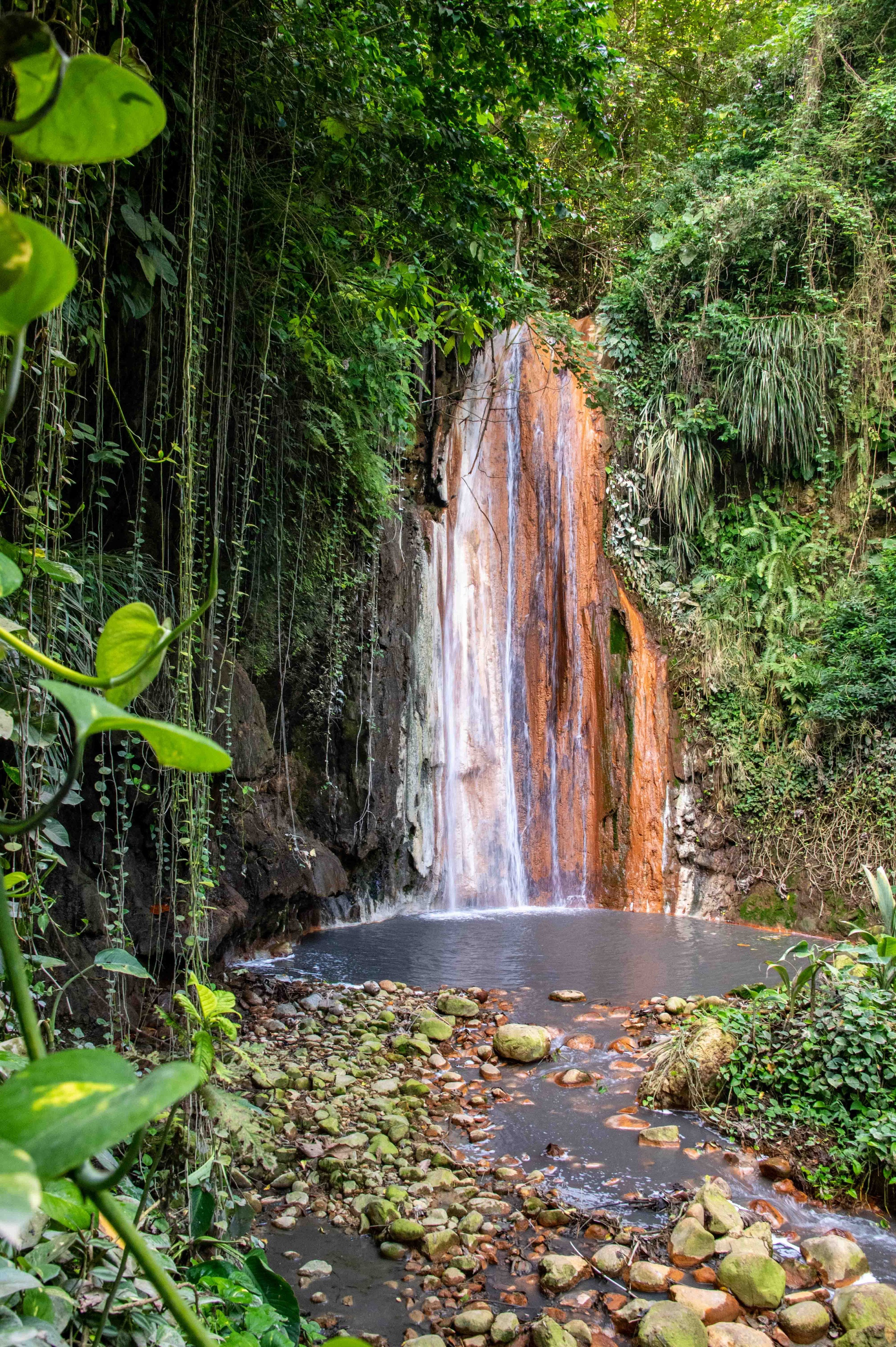 Diamond Waterfall, Botanical Gardens, Soufriere, Saint Lucia