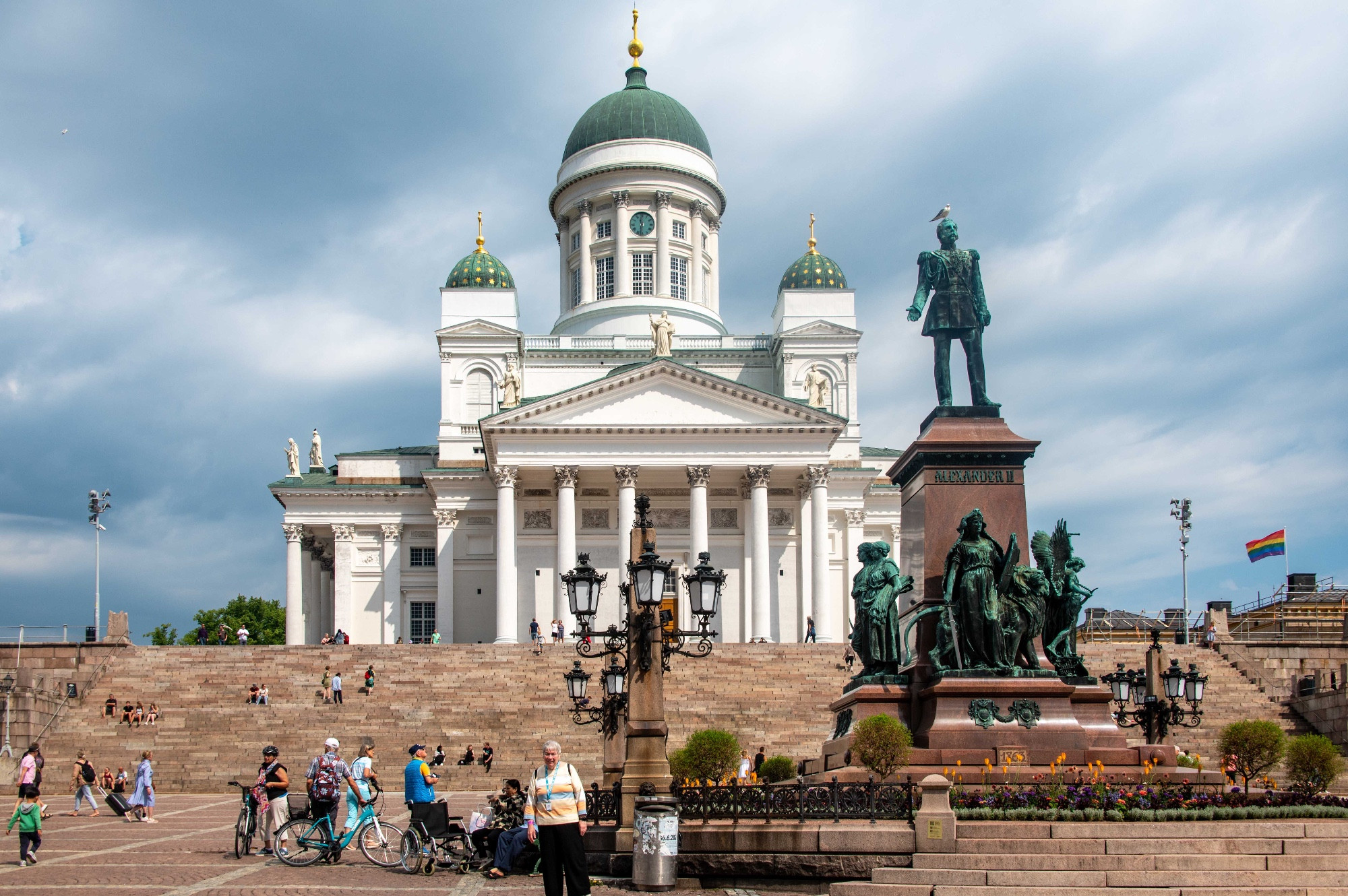 Senate Square with Helsinki Cathedral and Statue of Alexander II, Helsinki, Finland