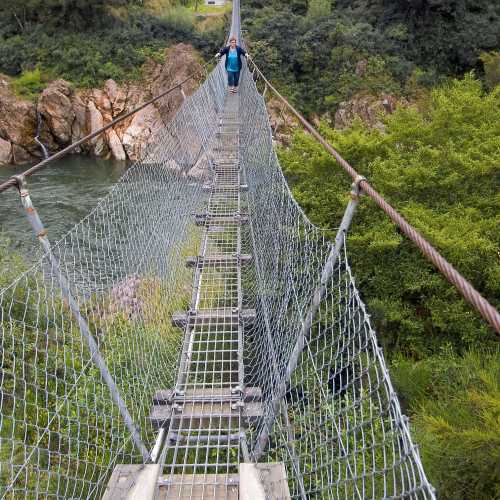 Buller Gorge Swing Bridge, New Zealand