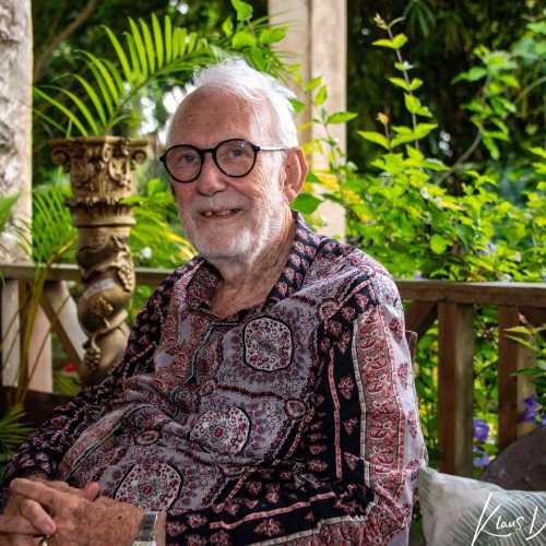 Portrait Anthony Hunte *1942 — founder & owner of Hunte's Garden Barbados