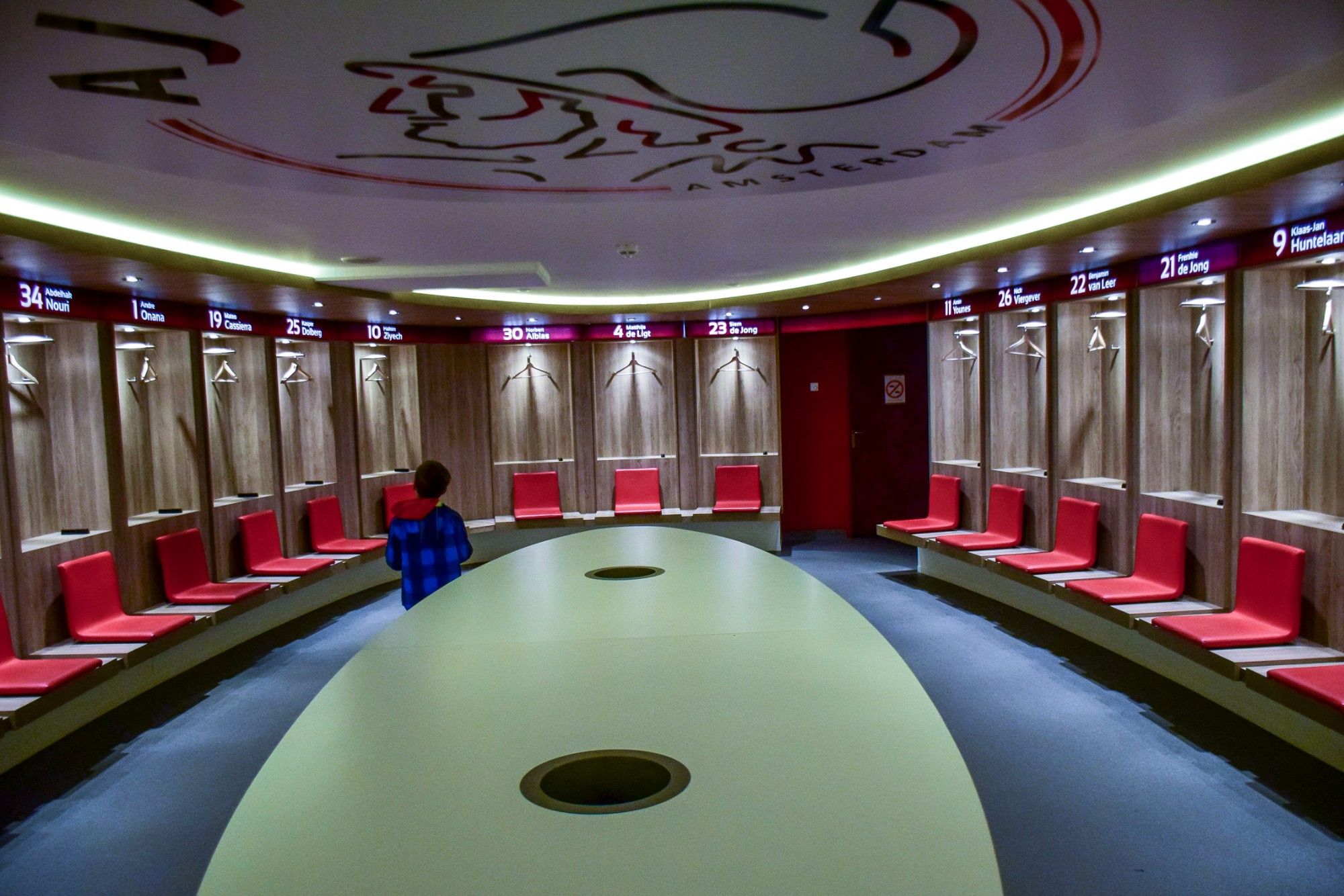 Ajax dressinf room Arena