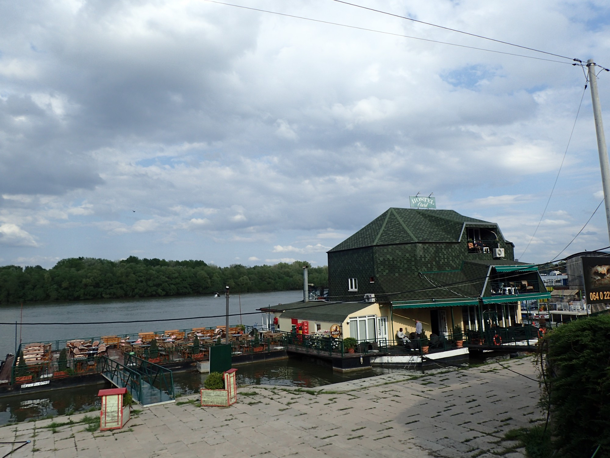 Danube River Bank in Belgrade, Serbia