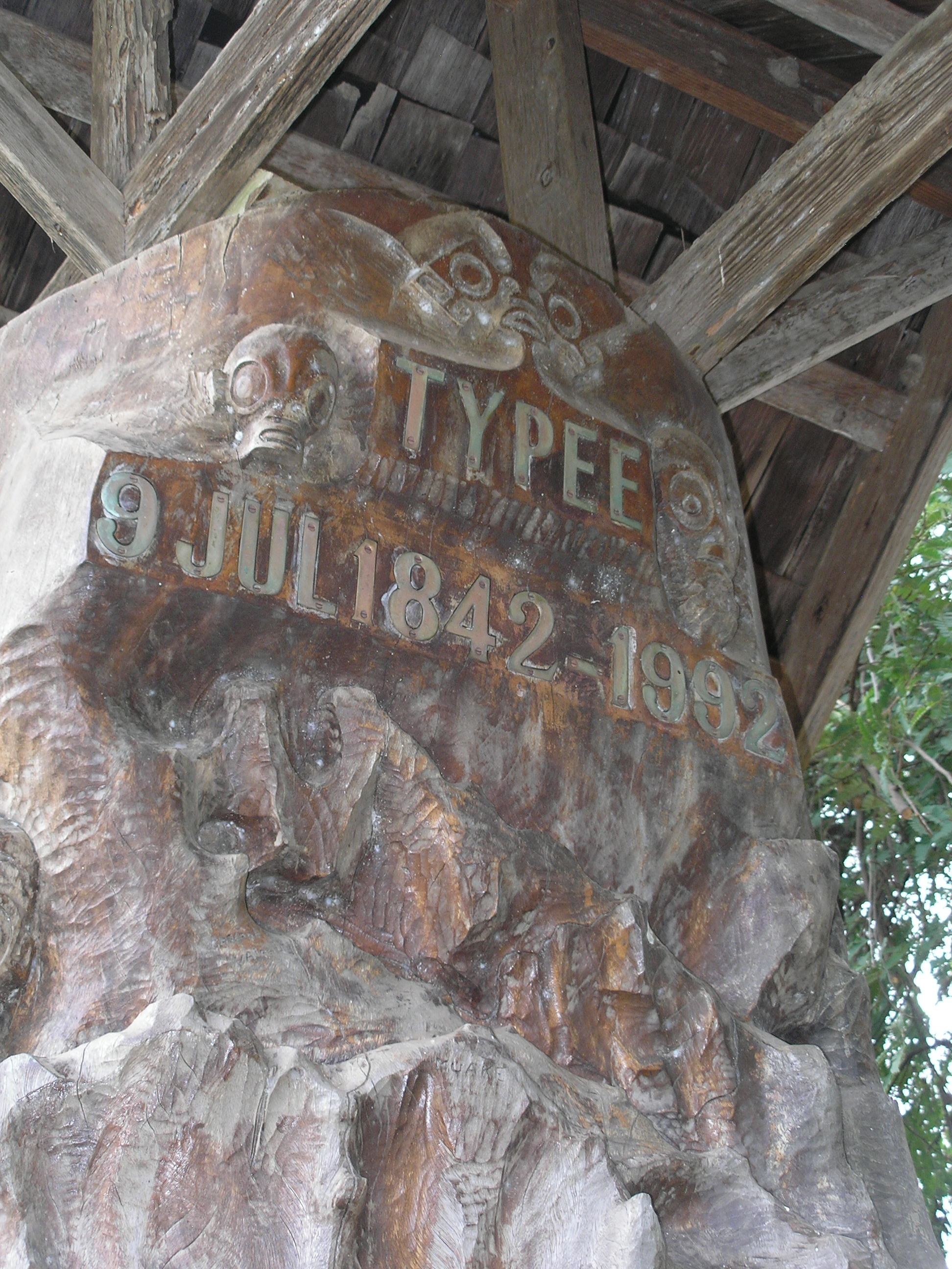 Monument to 150th Anniversary of Herman Melville's Landing, French Polynesia