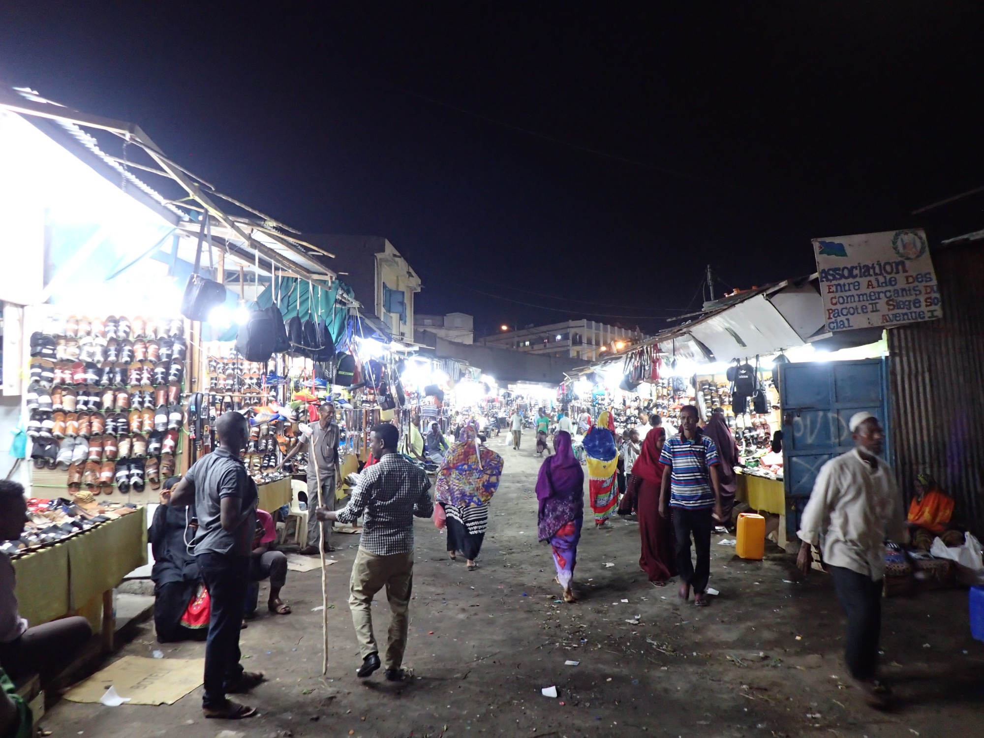 Rue de Bender Night Market, Djibouti