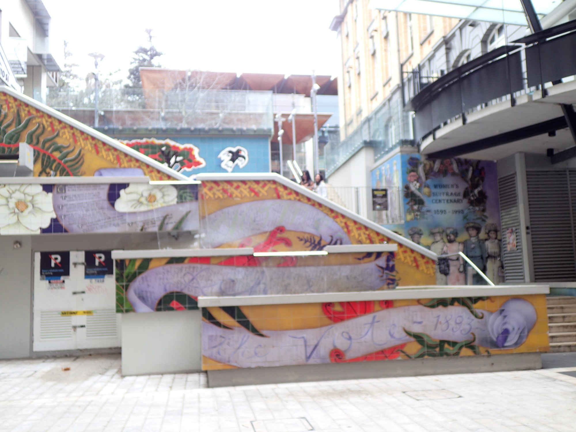 Womens Suffrage Mural & Staircase, New Zealand