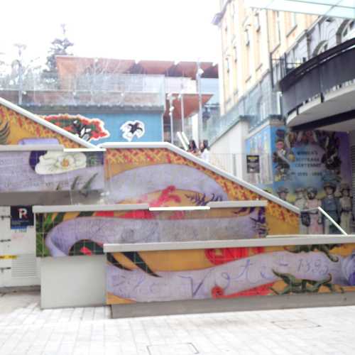 Womens Suffrage Mural & Staircase