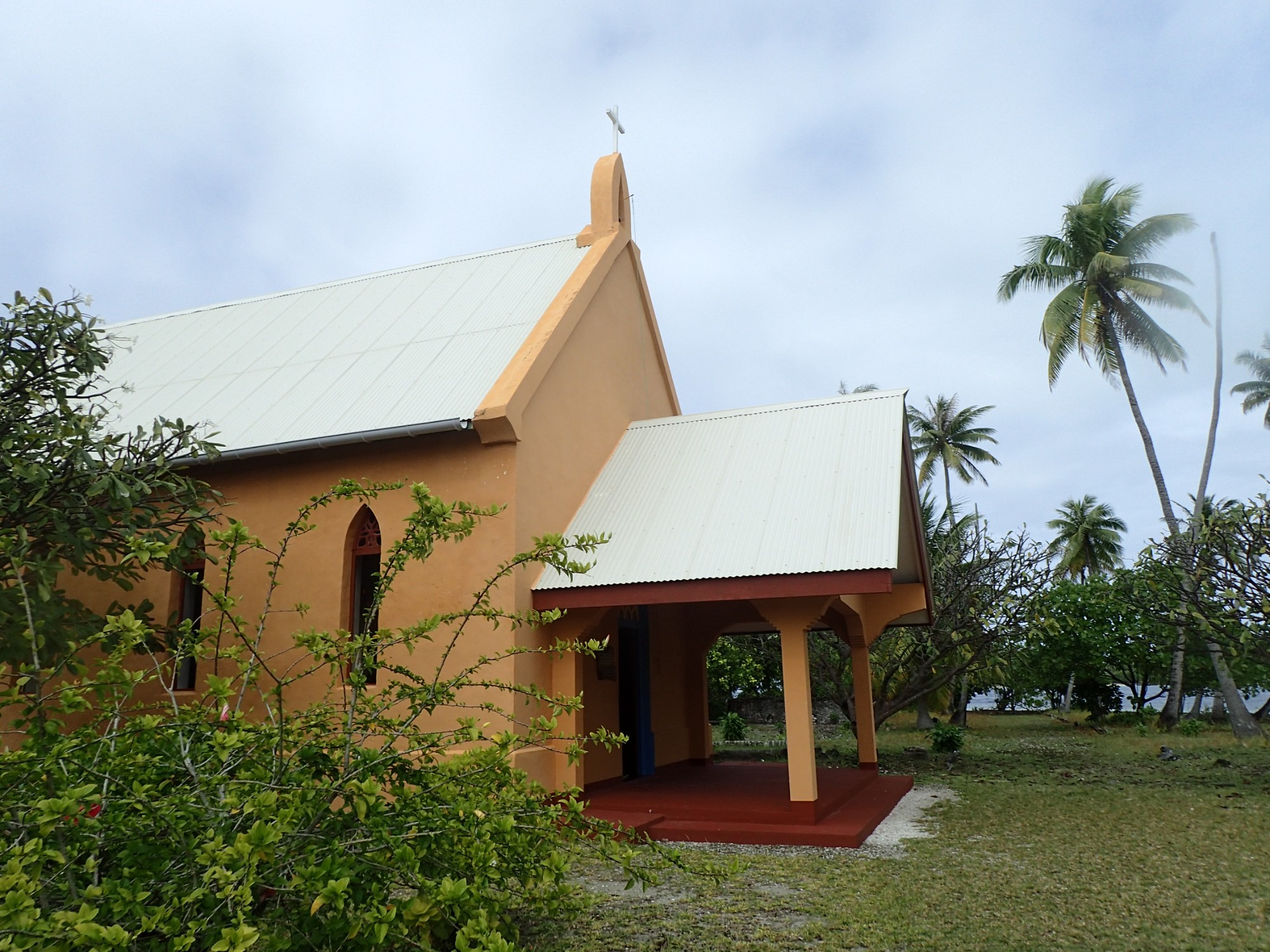 Tetamanu Church, French Polynesia