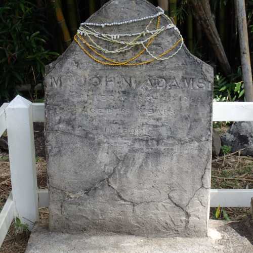 Bounty Mutineer Survivor John Adams' Grave