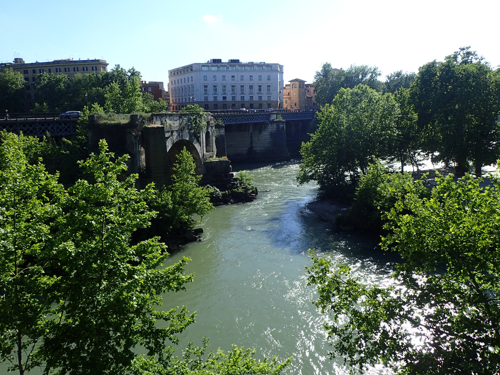 Tiber River in Rome, Italy