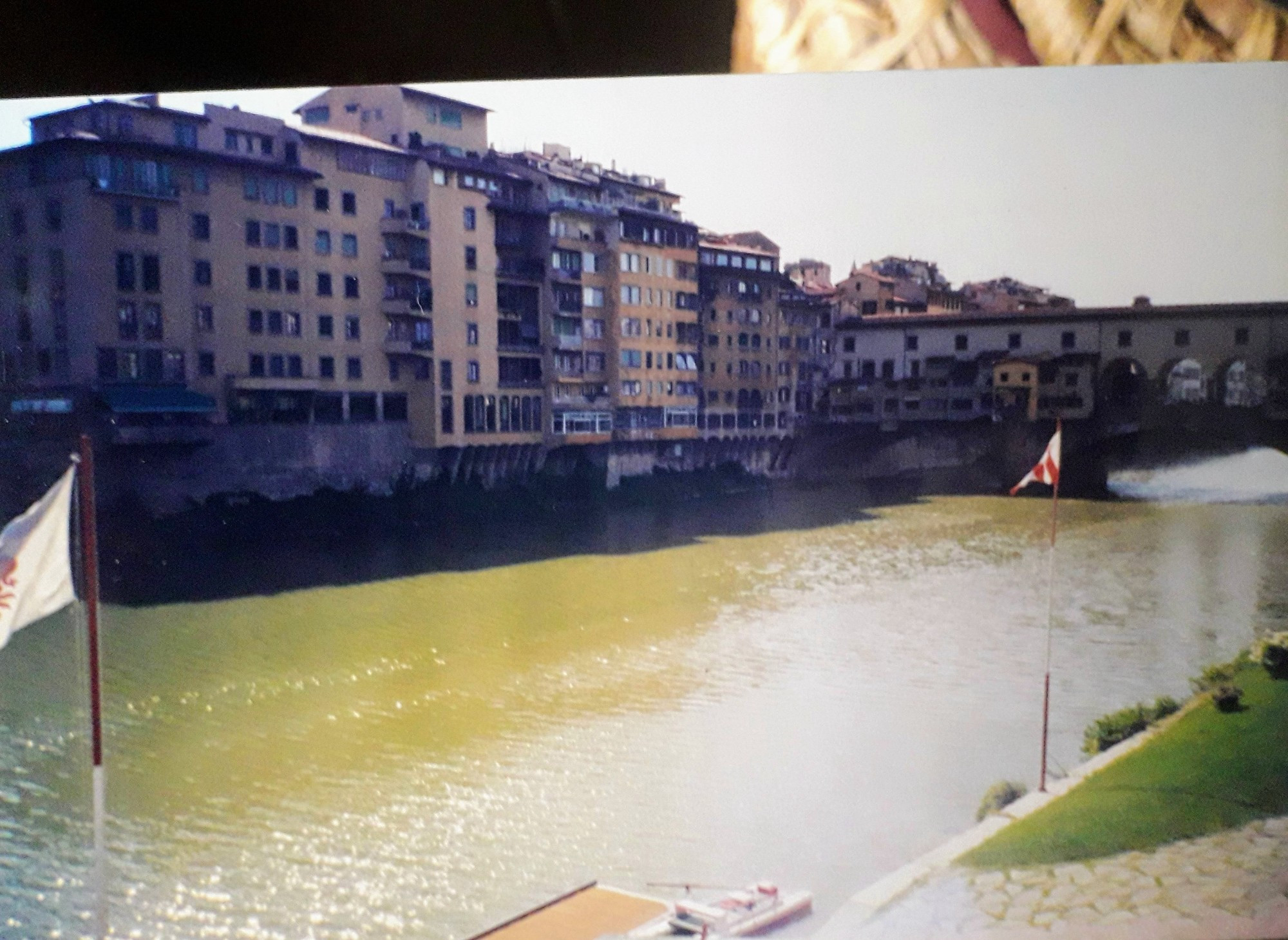 The Arno River and famous Ponte Vecchio Bridge, Florence 
