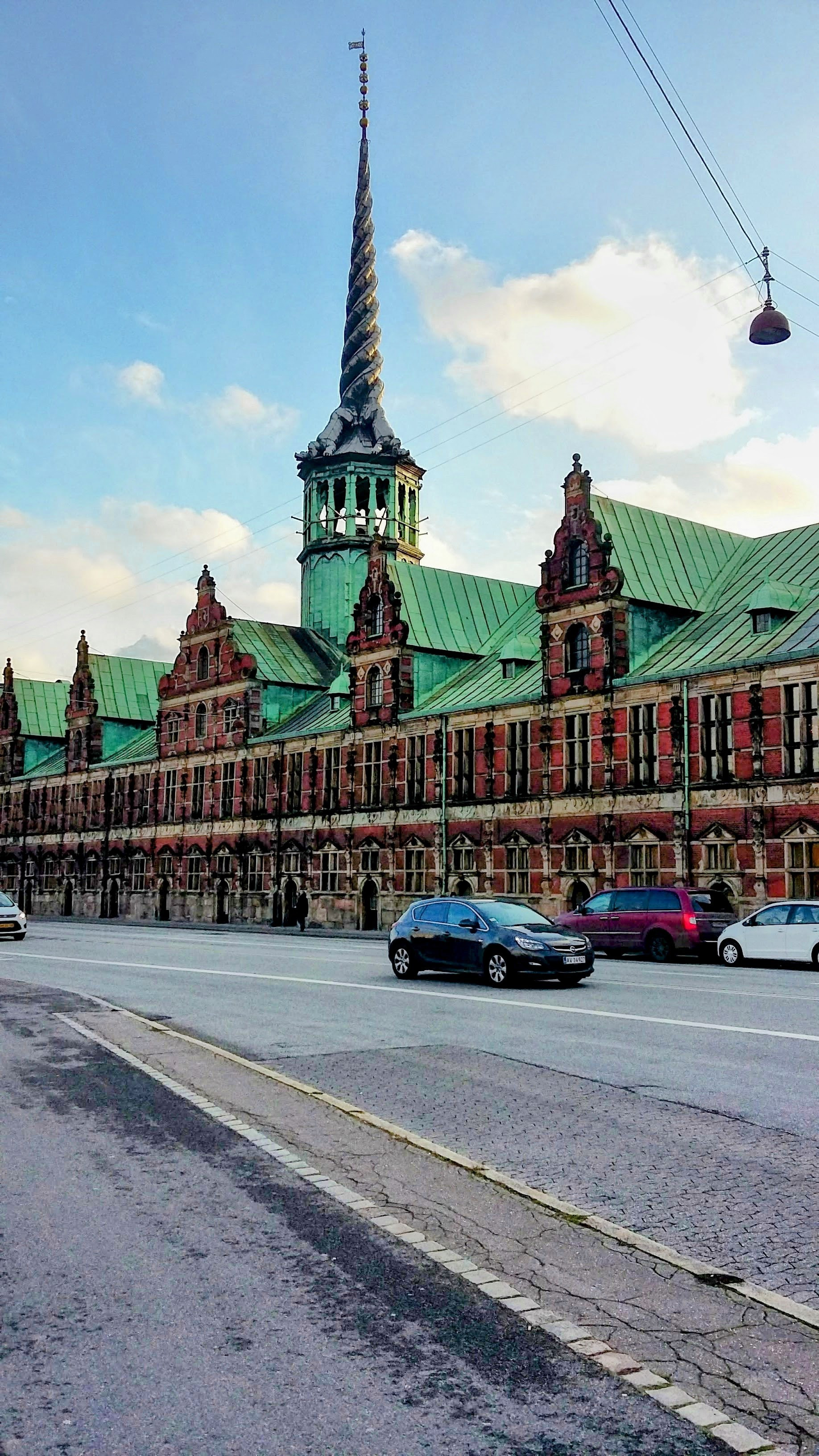 Borsen, old stock exchange building with it's spire of entwined serpents