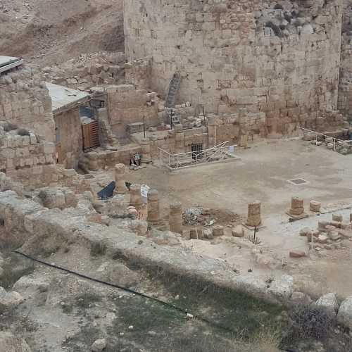Archaeological dig, King Herods fortress on a hill top, Herodium, West Bank, Palestine