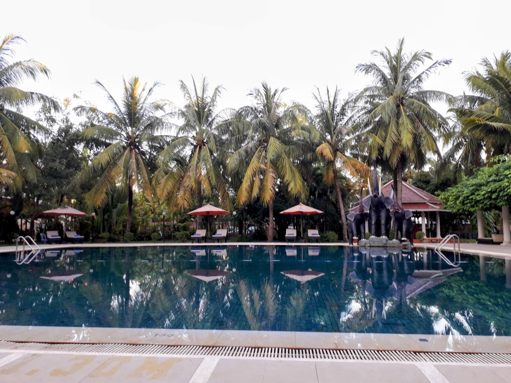 Hotel pool, Siem Reap