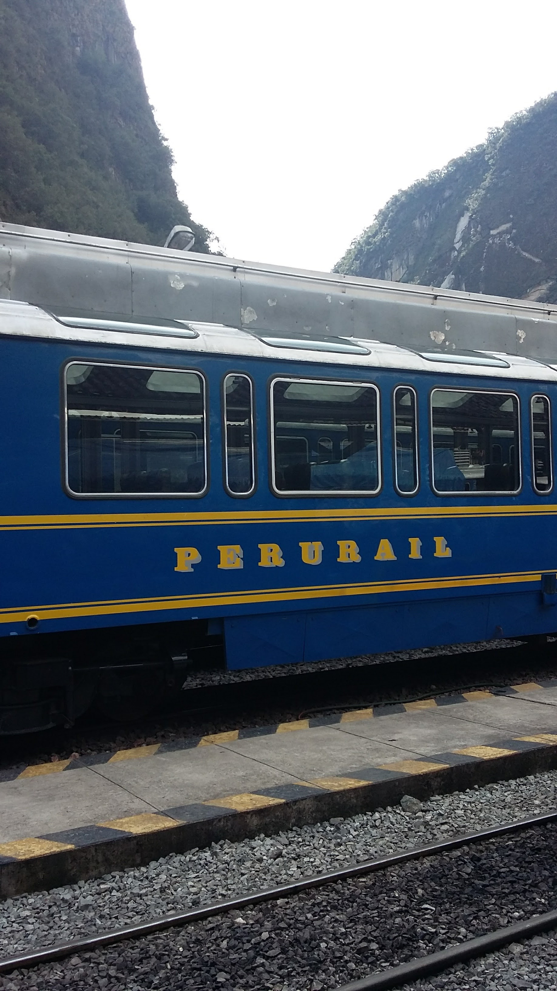 Catching the train from Olantaytambo to Aguas Callientes, and back, Sacred Valley, Peru