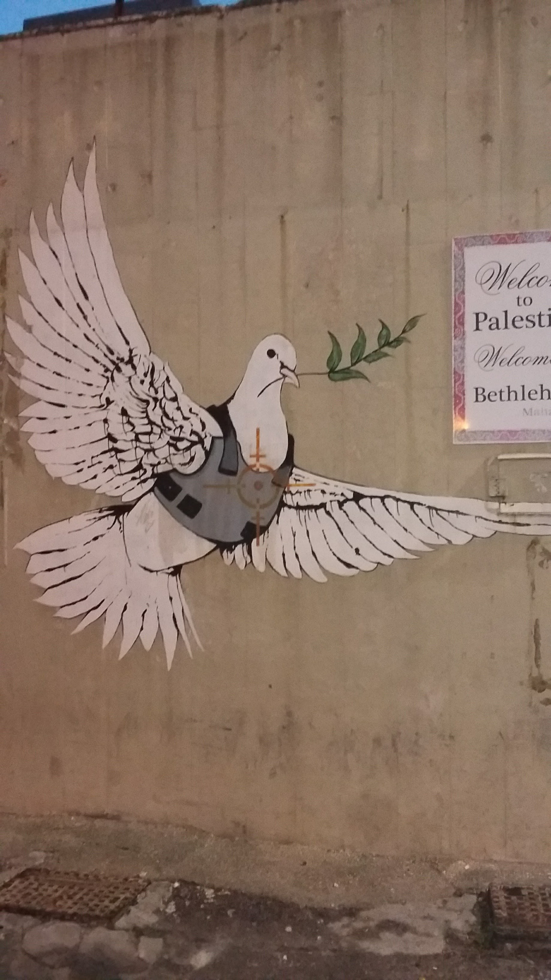 Banksy Street art, Bethlehem Palestine