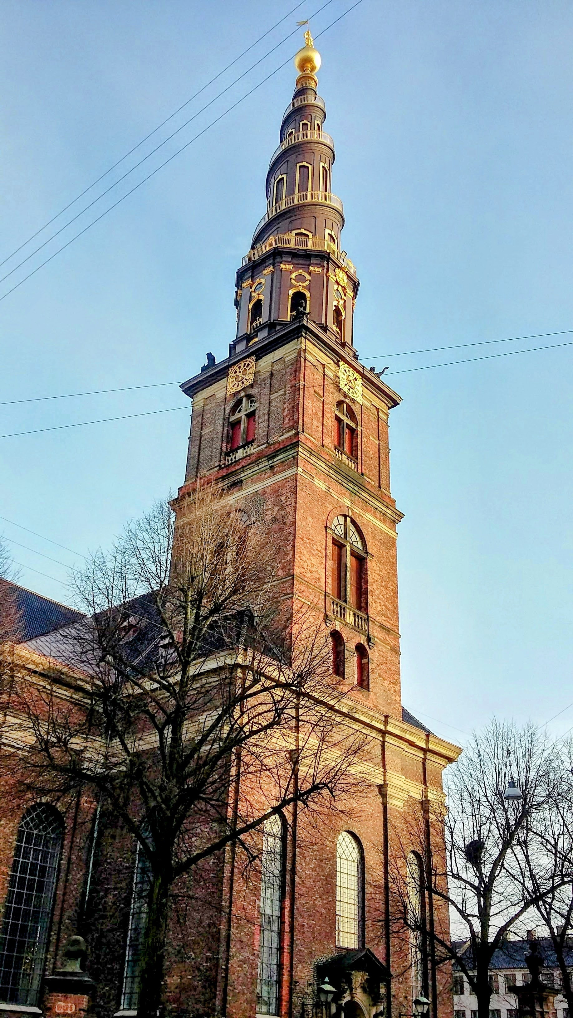Church of our Saviour with it's spiral tower.