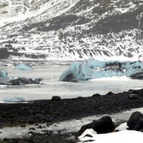 Solheimajokull Glacier, Исландия