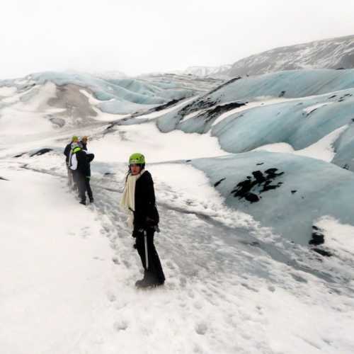 Solheimajokull Glacier, Исландия