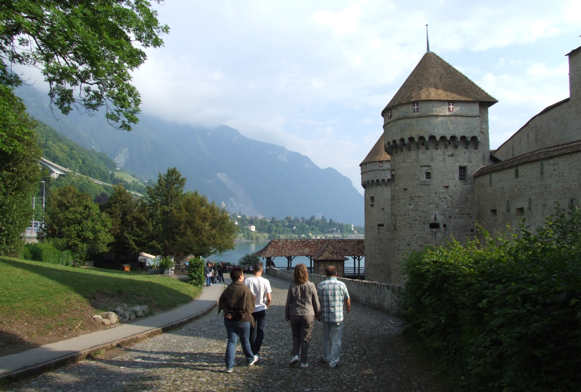 Chillon Castle on Lake Geneva near Montreux, Canton Vaud, Switzerland
