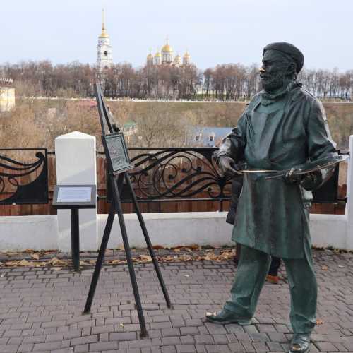 The painter at work, Russia