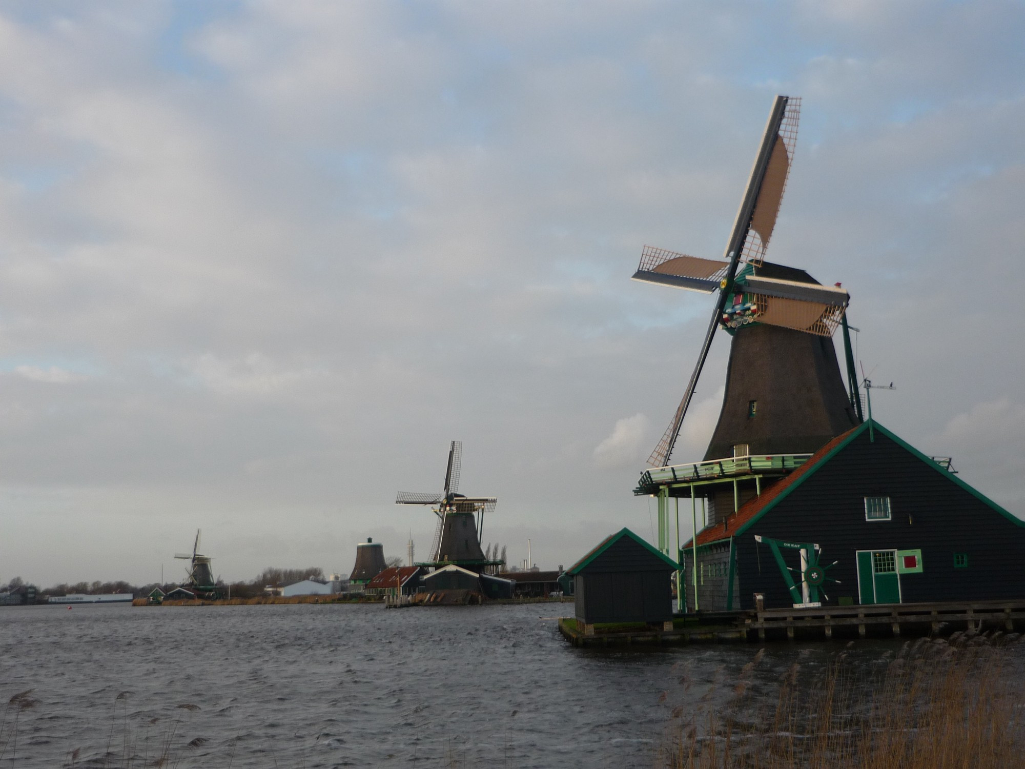 Windmills in the Kinderdijk area, Netherlands