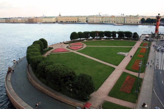 Strelka of Vasilievsky island, Russia