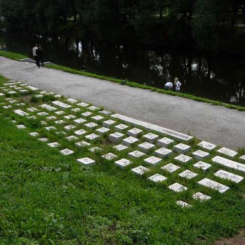 Keyboard monument, Russia
