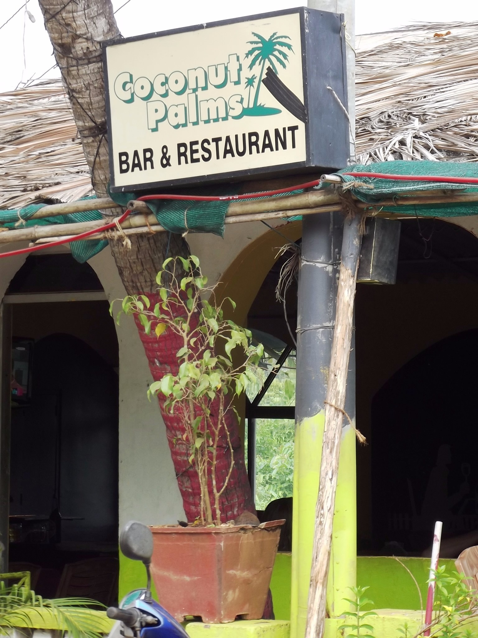 Пляж Кавелоссим <br/>
Cavelossim Beach<br/>
Кафе Coconut Palms Bar & Restaurant