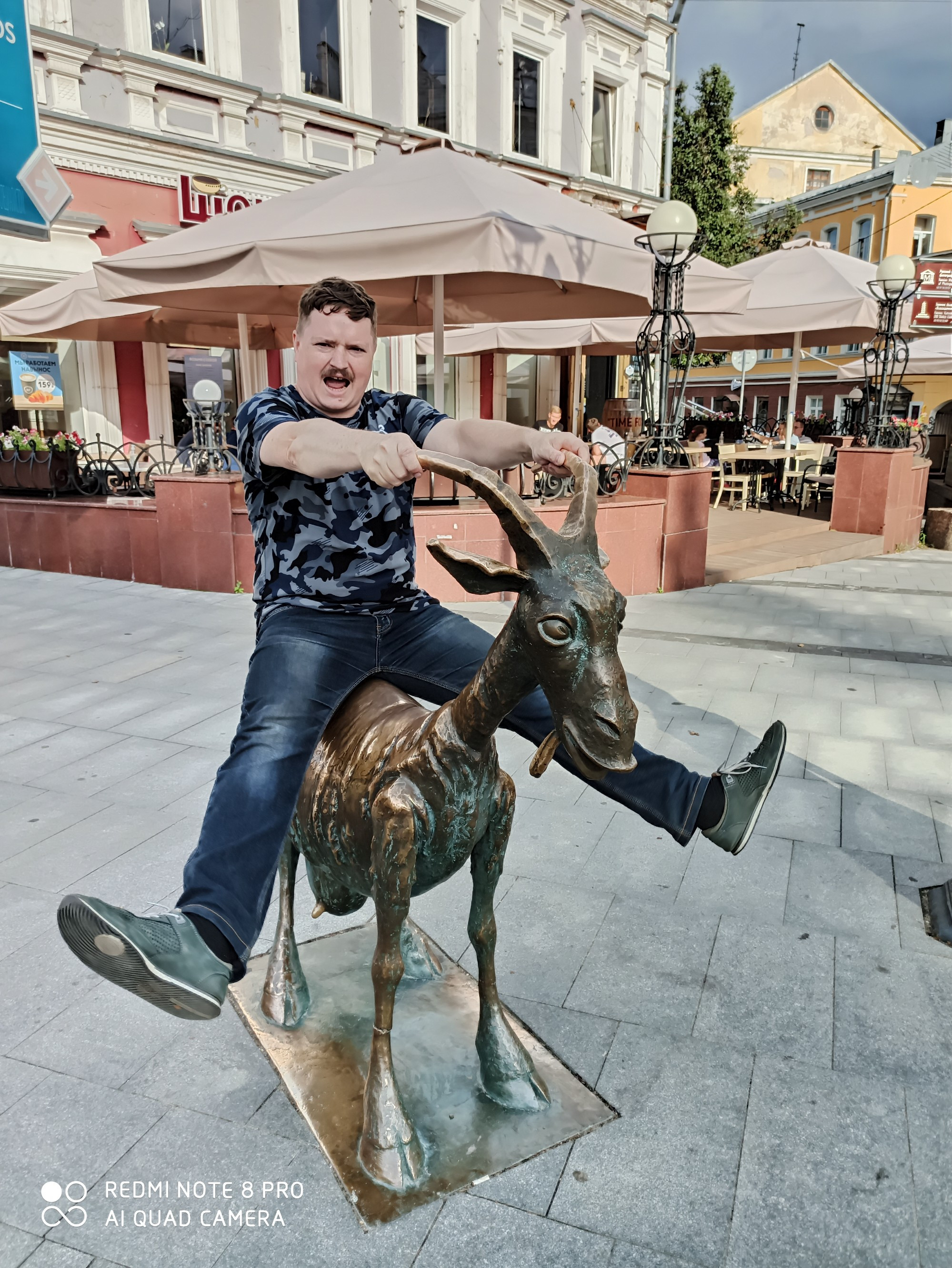 Коза — символ улицы Большой Покровской в городе Нижнем Новгороде.