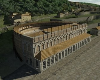 3d визуализация театра в Римский период Тергеста