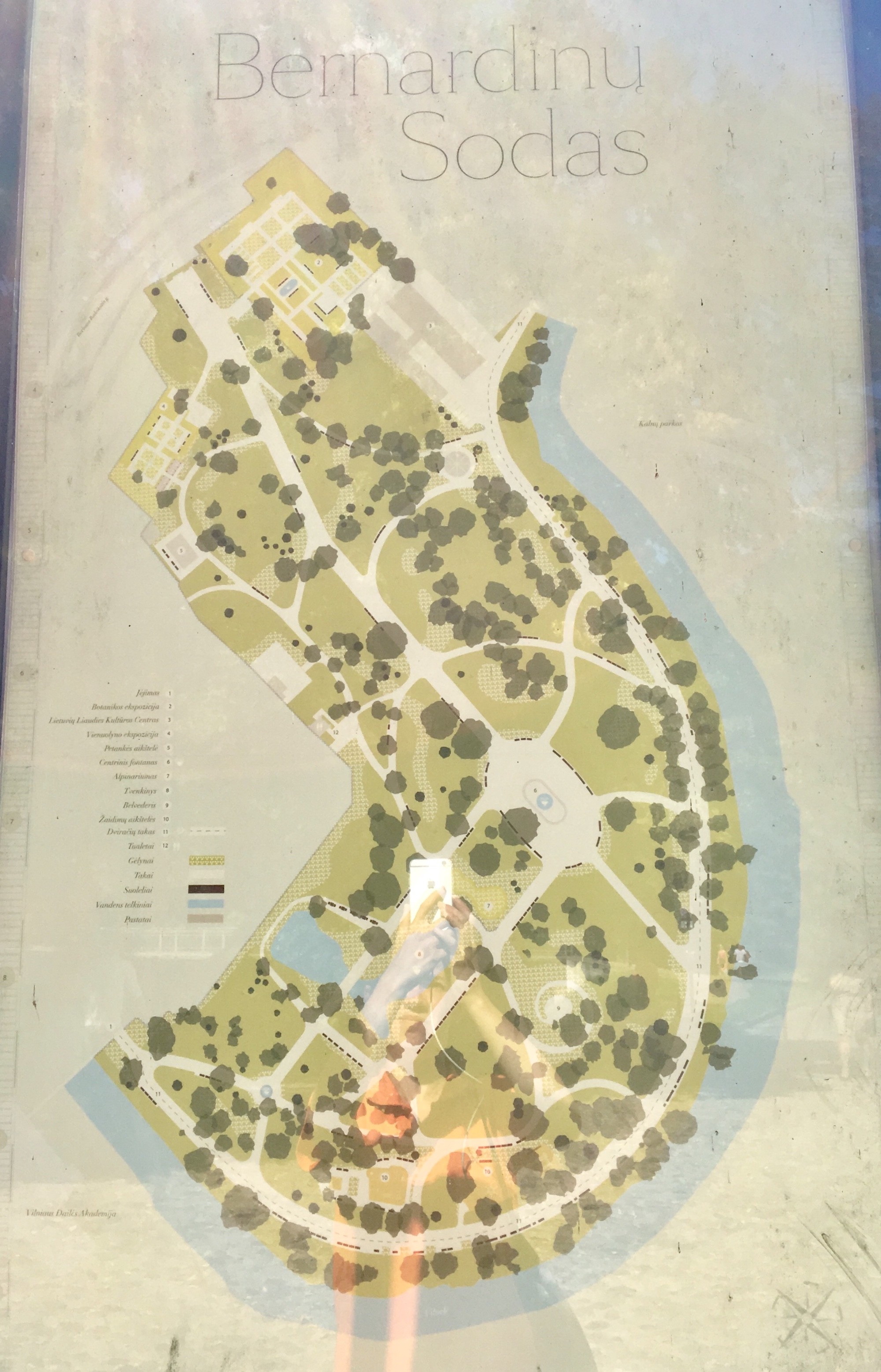 План-схема парка