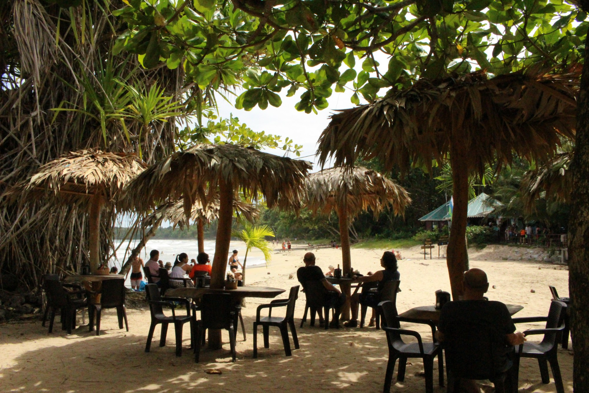Restaurant at the entrance to the Cahuita National Park