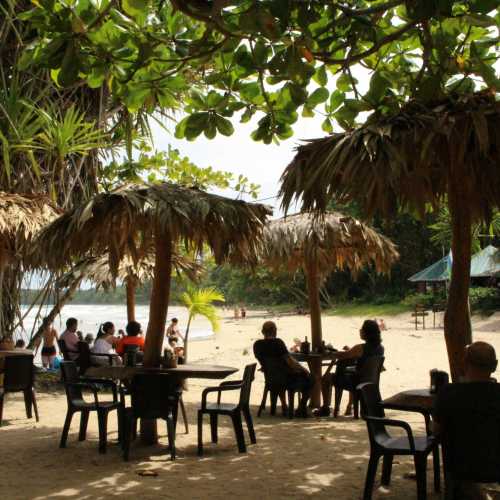 Restaurant at the entrance to the Cahuita National Park