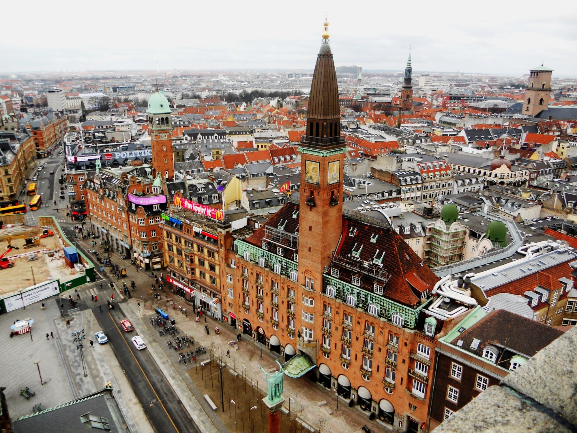 Копенгаген. Вид с башни ратуши