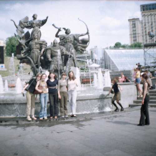 Monument to Kiev founders, Ukraine