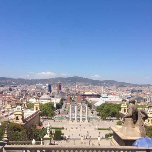 Fantastic view from Museu Nacional d'Art de Catalunya
