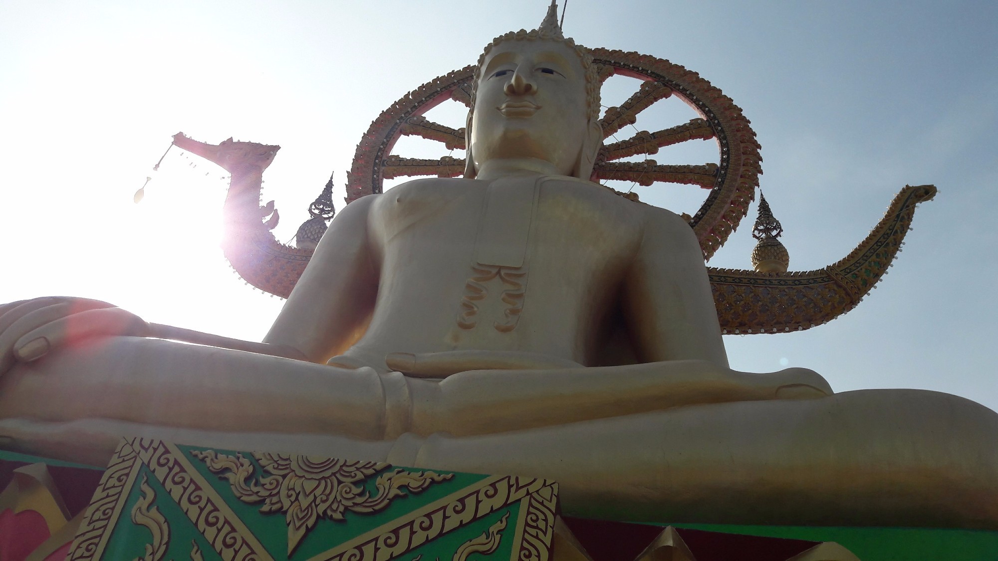 Statue of Golden Buddha — you can go there with a tour or by motorbike yorself.