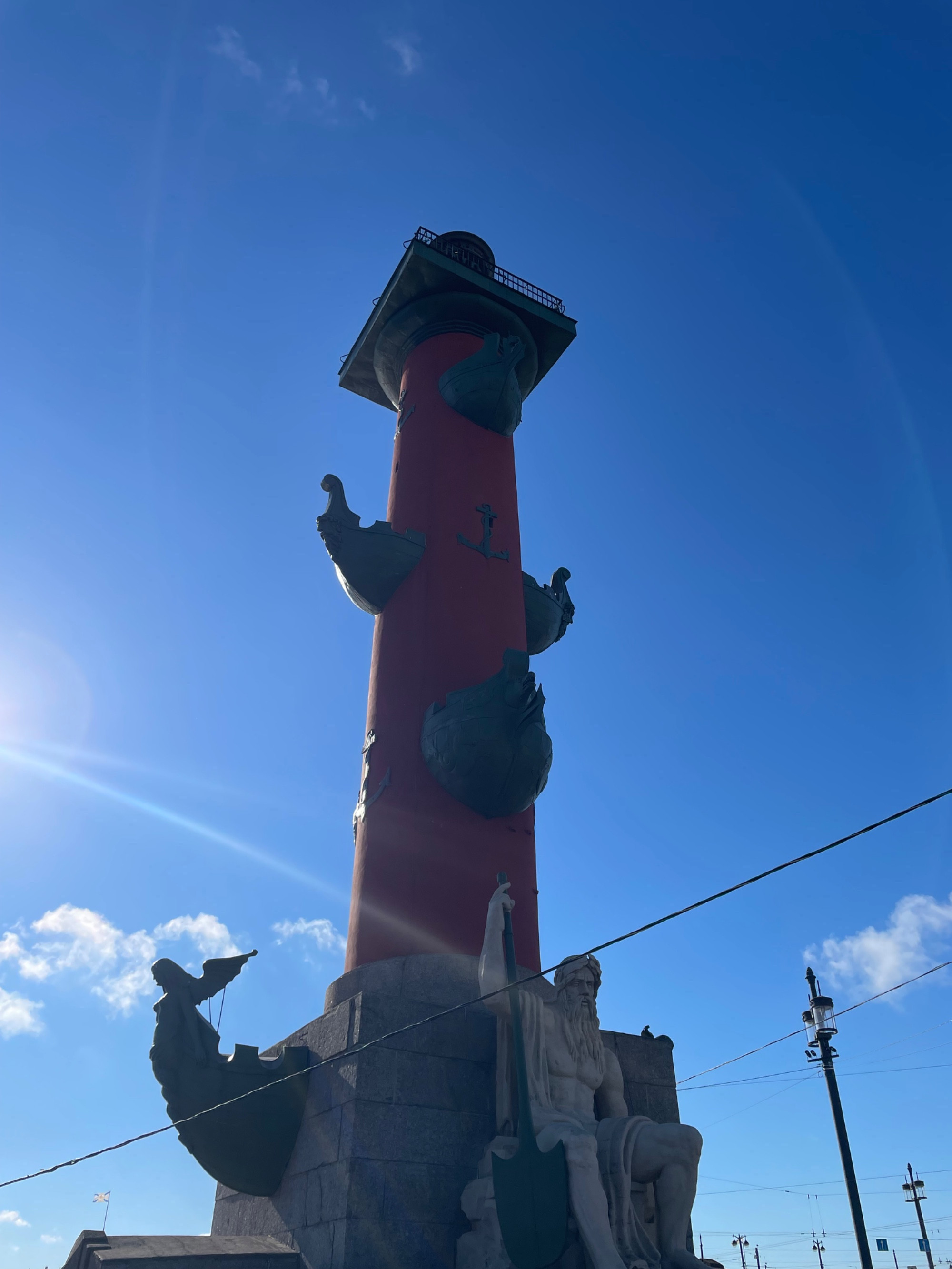 Rostral columns Saint-Petersburg, Russia