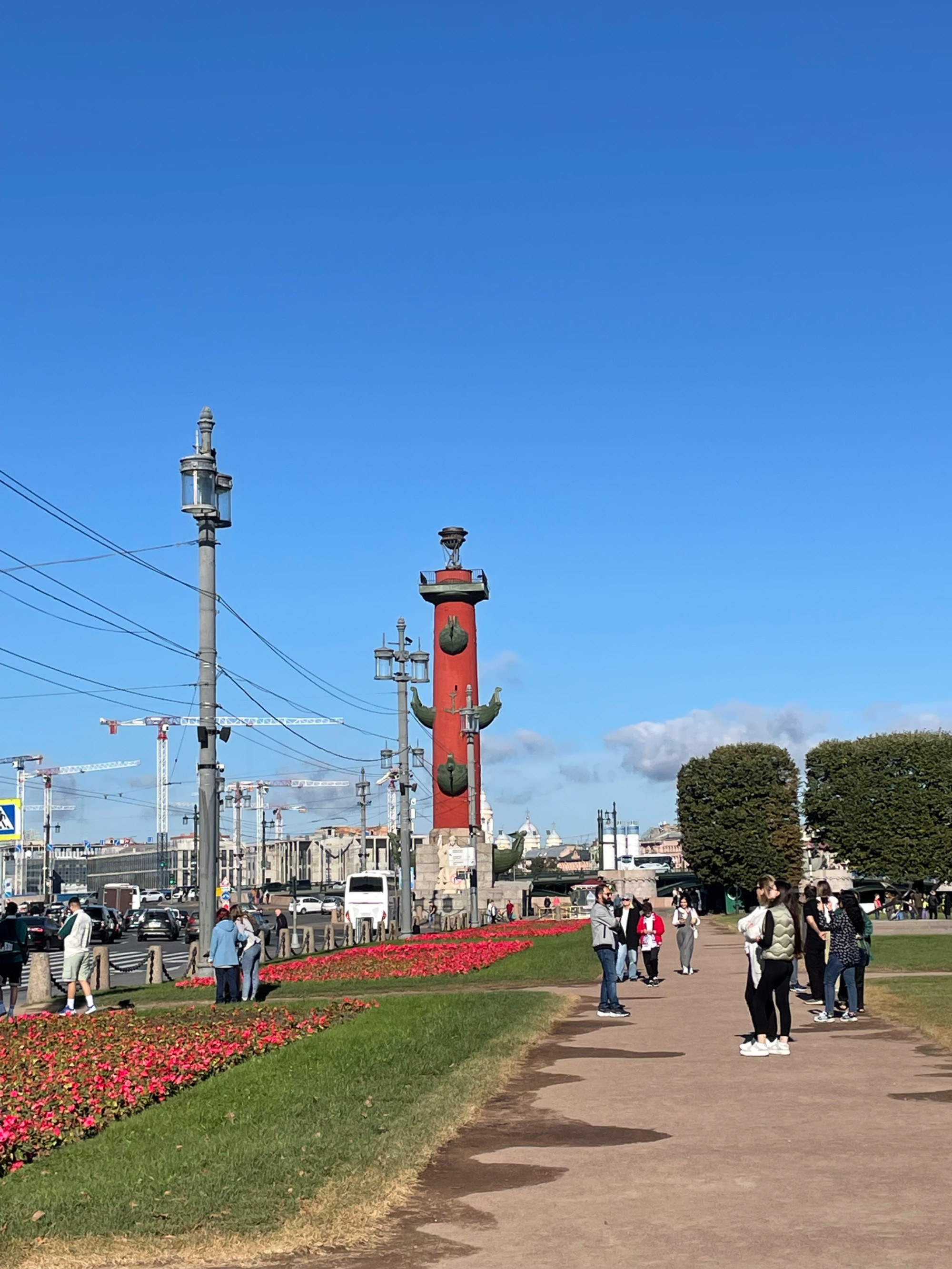 Rostral columns Saint-Petersburg, Russia