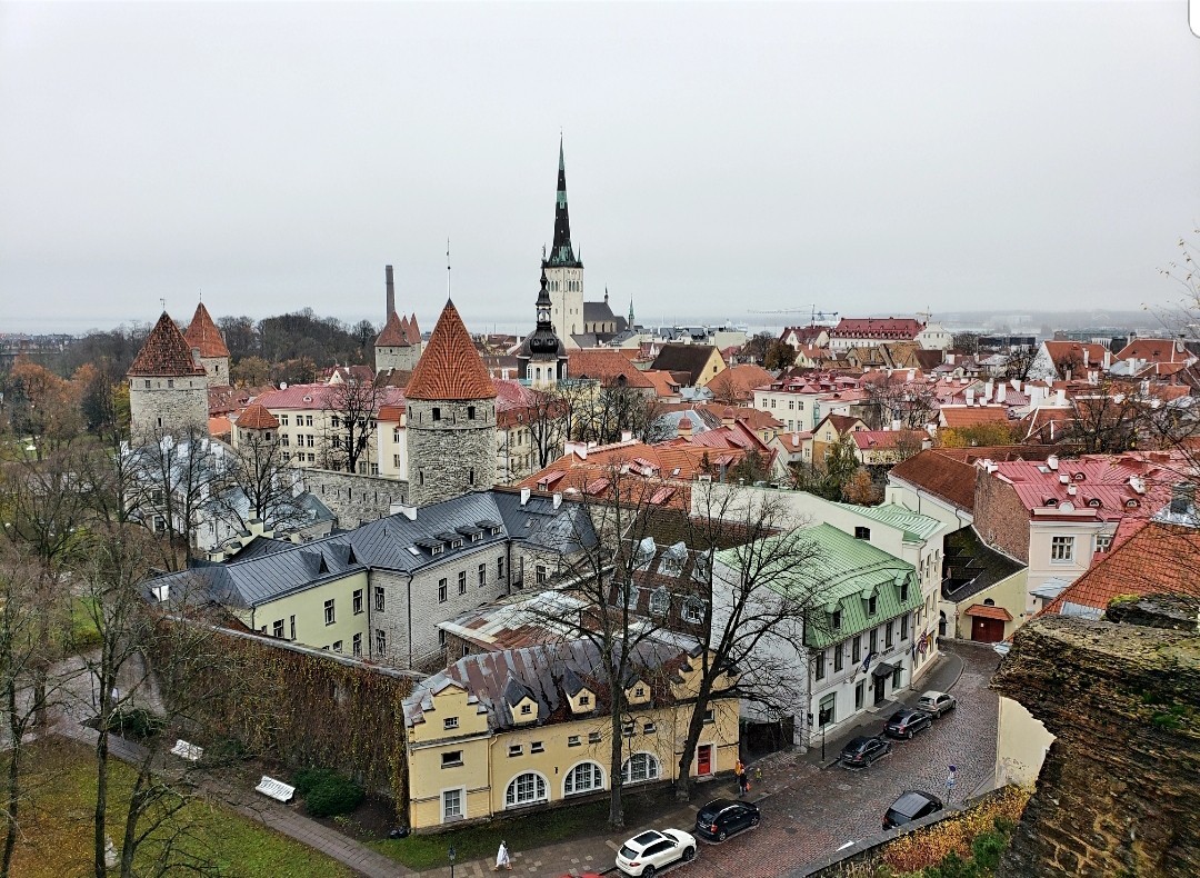 Old Town Tallinn.<br/>
View From Toompea Hill.