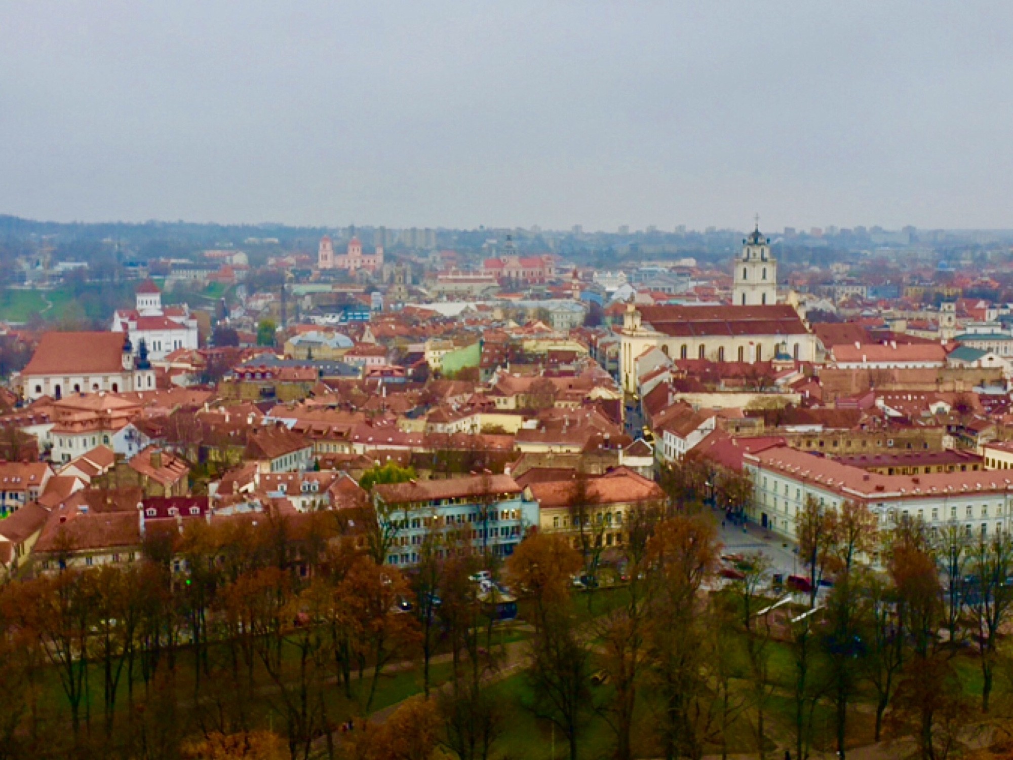 Old Town Vilnius. <br/>
View From Gedimina's Castle Tower.