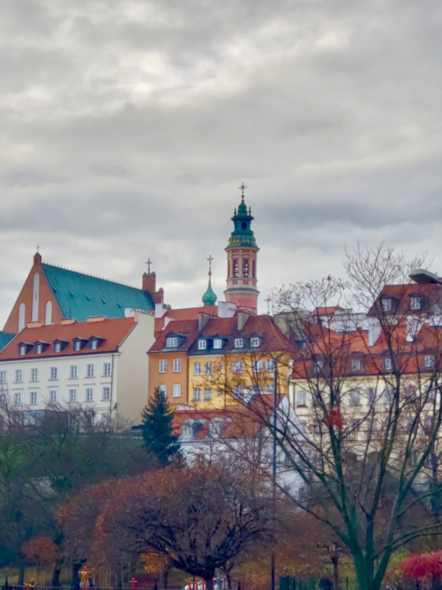 Old Town Warsaw.<br/>
View From Vistula River.