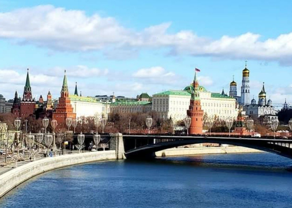 View of Kremlin, Moscow River, Moscow