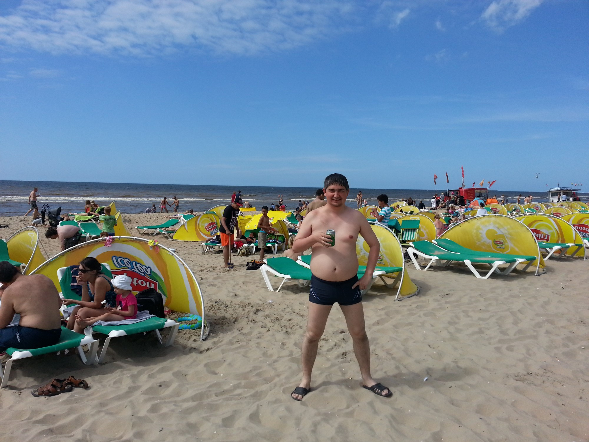 Зандвоорт-аан-Зее. Я на пляже на Северном море. (19.07.2013)