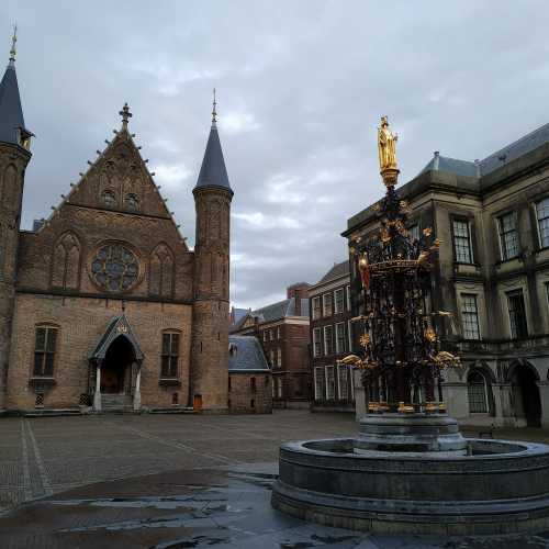 Гаага. Бинненхоф. Риддерзаал и фонтан графа Вильгельма II. (15.03.2019)