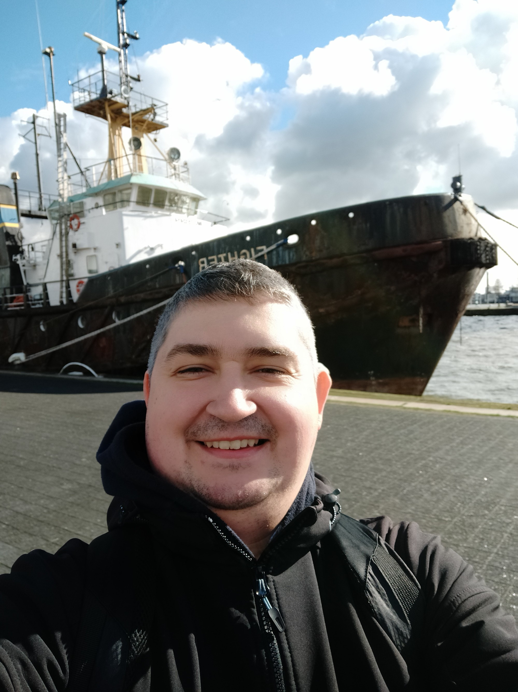 Роттердам. Я у гавани Схихавен. (17.03.2019)