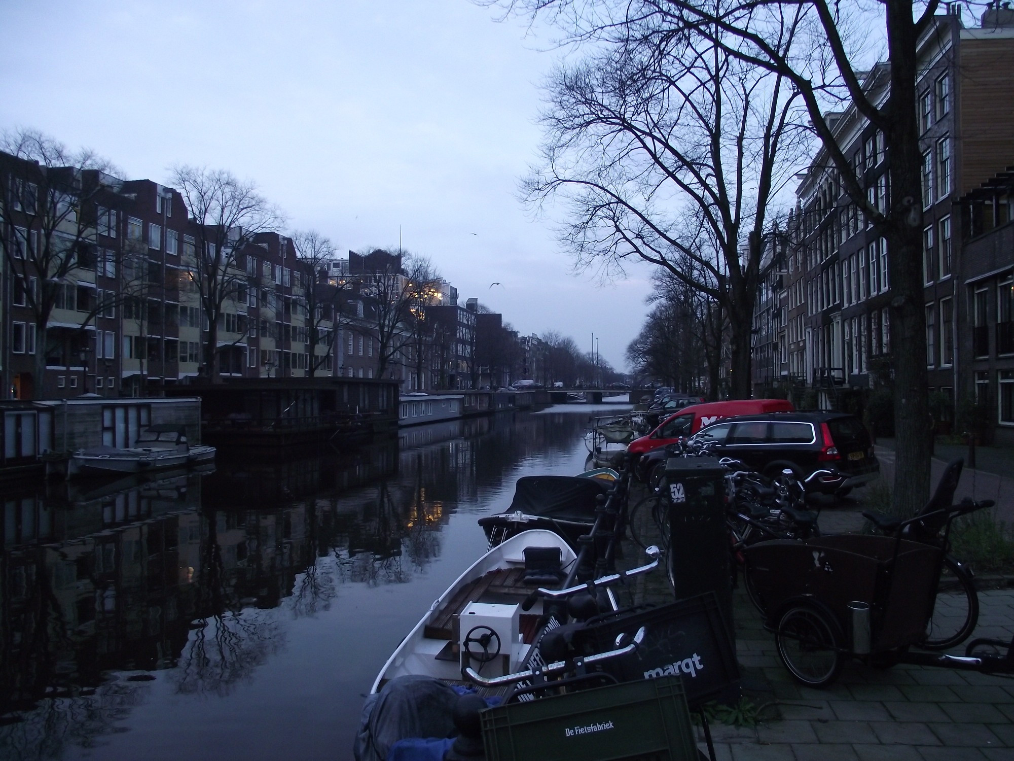 Амстердам. Канал Ньиуве Кайзерграхт. (09.01.2018)