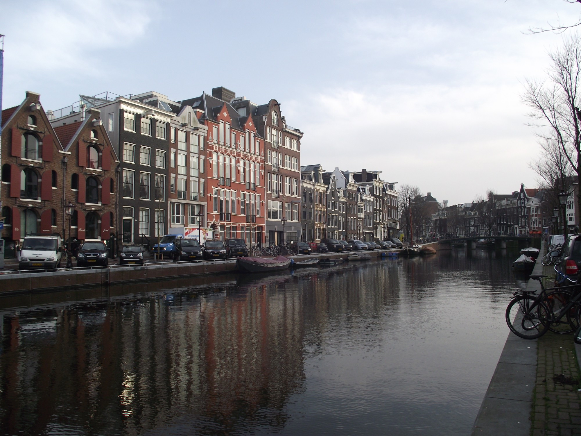 Амстердам. Канал Принсенграхт. (09.01.2018)