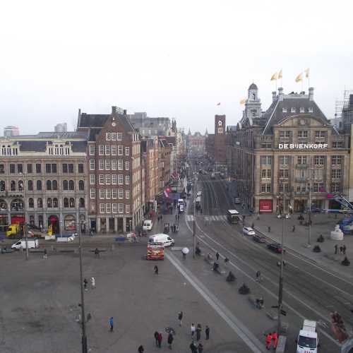 Амстердам. Вид из окна музея Мадам Тюссо. (09.01.2018)