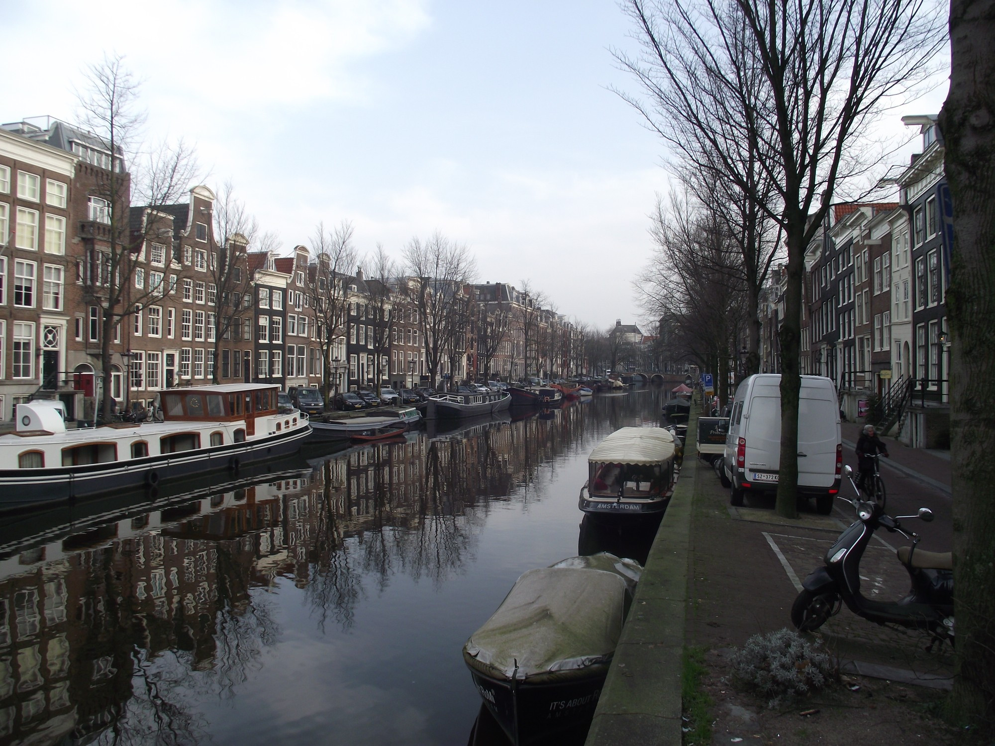 Амстердам. Канал Принсенграхт. (09.01.2018)